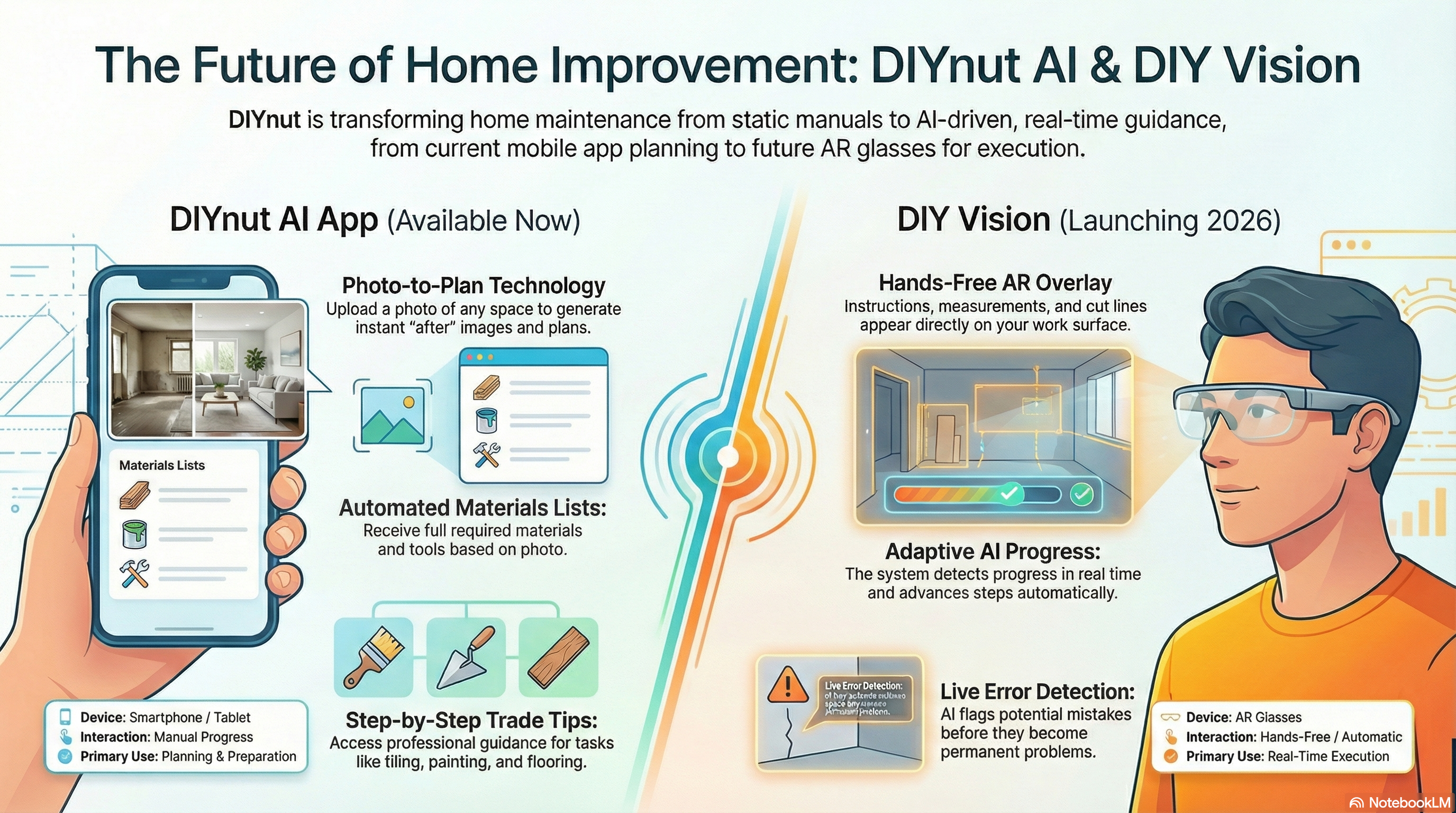 DIYnut AI and DIY Vision – the future of home improvement infographic