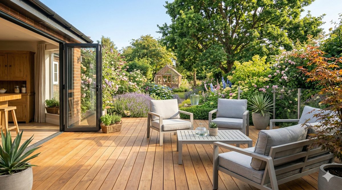 Freshly laid block paving driveway on a UK home