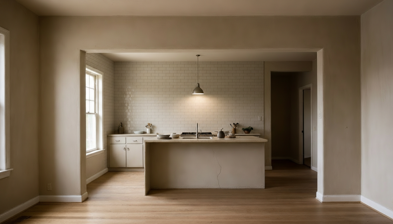 After: how to tile kitchen walls