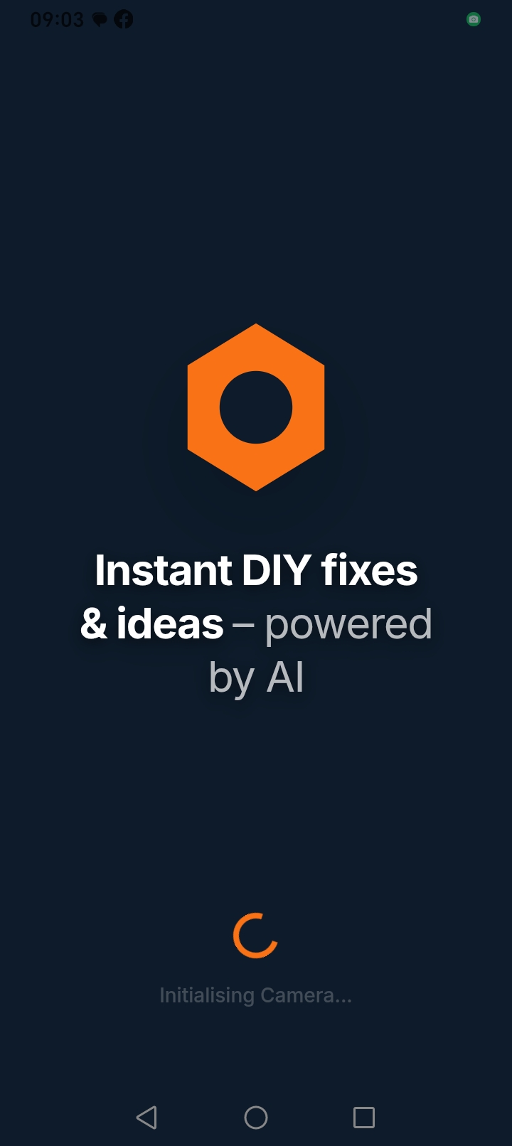DIYnut AI home screen