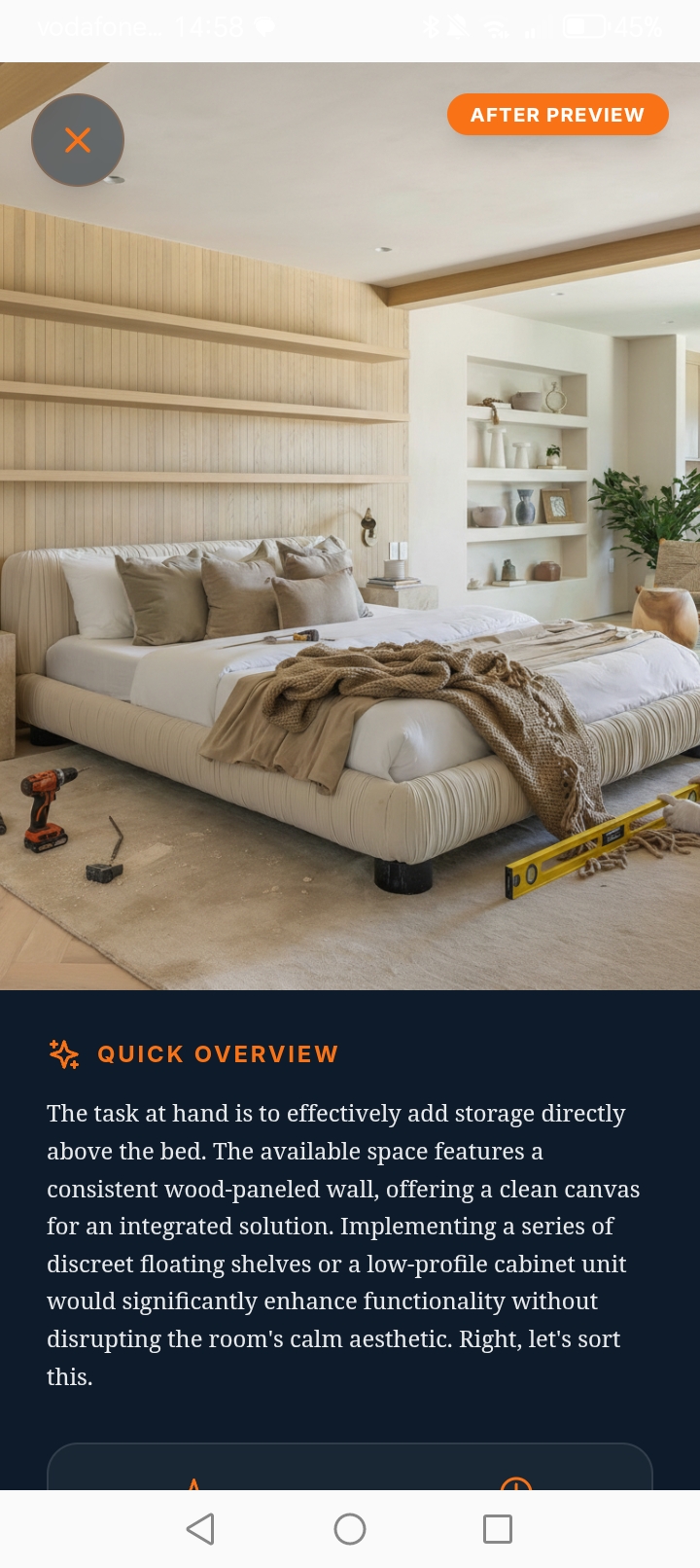 DIYnut AI results screen