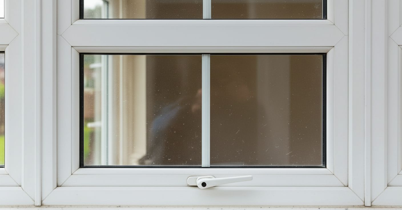 New window seal fitted on a uPVC window